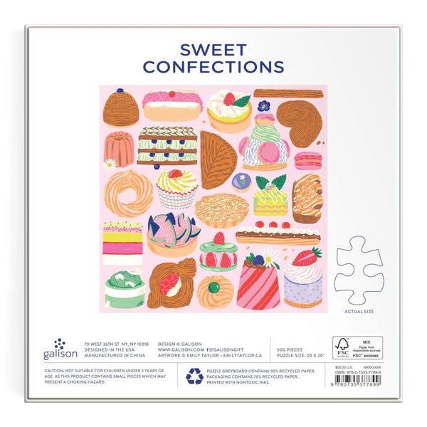 Galison 500pc Puzzle - Sweet Confections