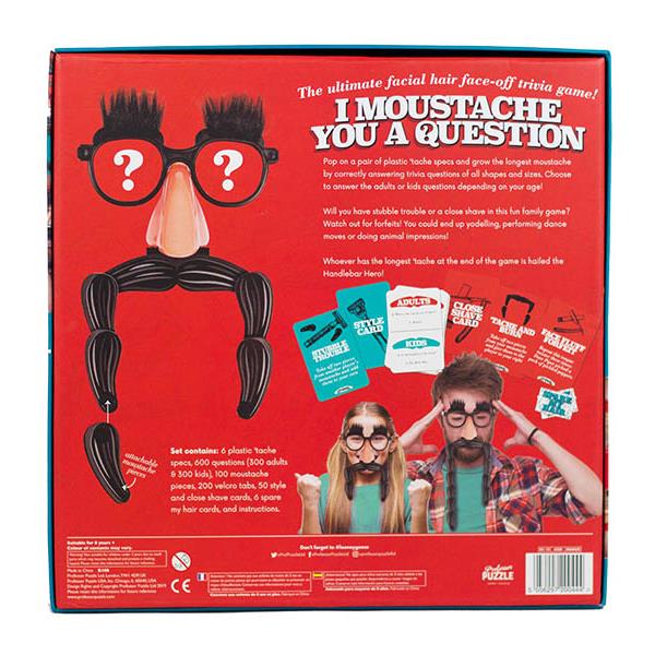 Professor Puzzle I Moustache You a Question Trivia Game