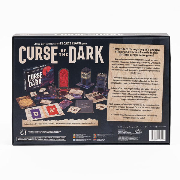 Professor Puzzle Curse of the Dark Escape Game