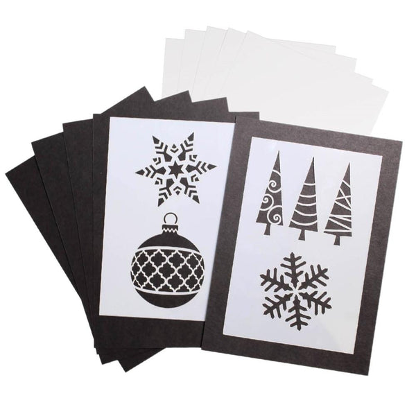 Yasutomo Shimmer & Shine Pearlescent Paint & Stencil Kit, Winter Edition