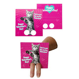 Paper House Valentine Cards Set 28pk Dancing Animals Finger Puppets