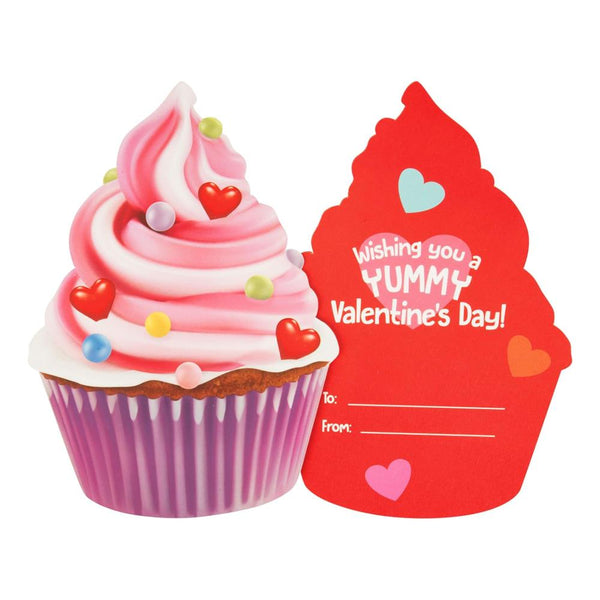 Paper House Valentine Cards Set 28pk Cupcakes Scratch & Sniff