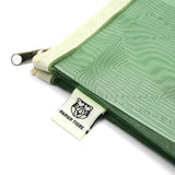 Paper Tigre Mesh Pouch, Medium - Green & Yellow