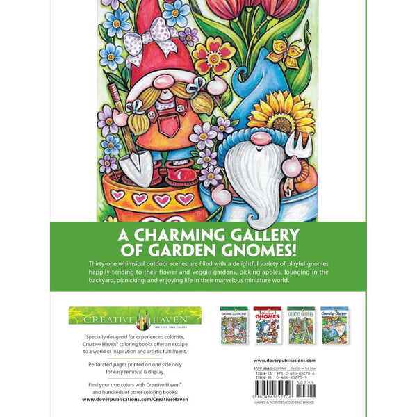 Creative Haven Colouring Book - Garden Gnomes