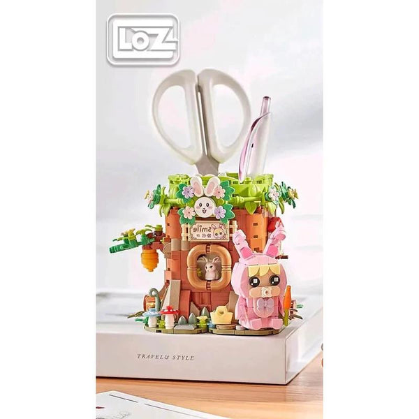 LOZ Mini Block Kit Pen Holder - Bunny House