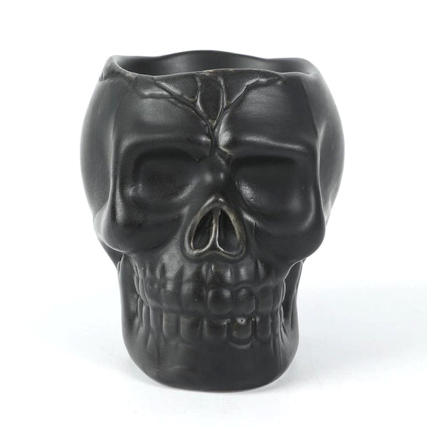 Ghostly Ghouls Ceramic Skull Tealight Holder