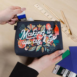 Danica Small Zipper Pouch - Superbloom