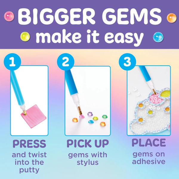 Creativity for Kids Bubble Gems Super Sticker - Ice Cream