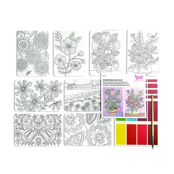 Ooly Scenic Hues DIY Watercolor Art Kit - Flowers & Gardens