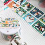 Mugobunni Washi Tape, Stamp Style - Calico Cat