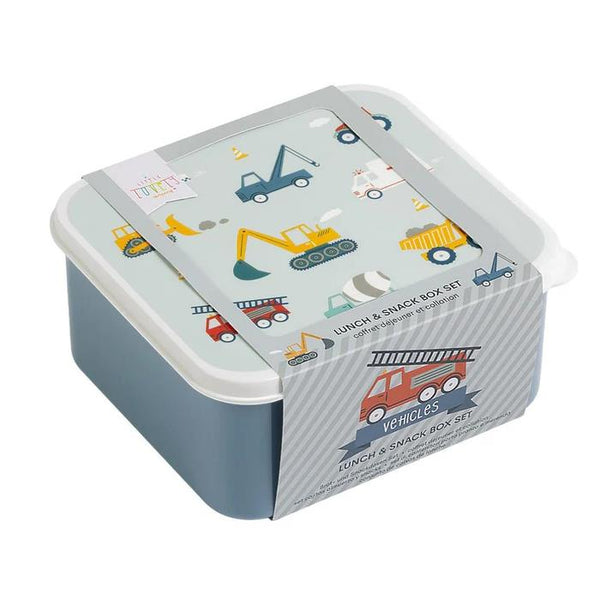 A Little Lovely Co. Lunch Container Set - Vehicles