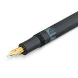 Kaweco AL Sport Piston Fountain Pen, Black/Gold, Medium Nib