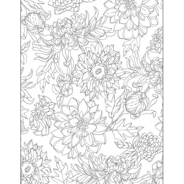 Kristy's Fall Cutting Garden: A Watercoloring Book by Kristy Rice