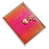 Victoria's Journals Heart Lock Diary - Hush Hush Iridescent Red