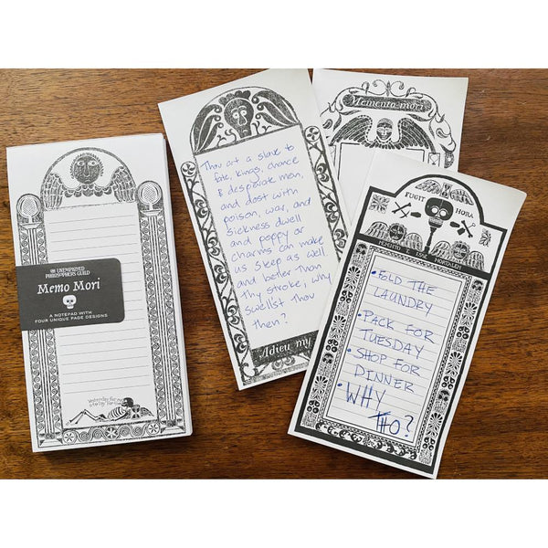 Unemployed Philosophers Guild Notepad - Memo Mori