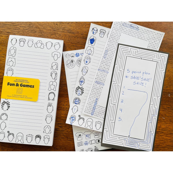 Unemployed Philosophers Guild Notepad - Fun & Games