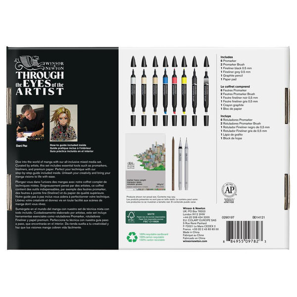 Winsor & Newton Mixed Media Manga Set