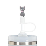 Abbott Slurpp Jumbo Tumbler Straws with Silicone Caps 3pk Cats