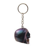Puckator Skulls & Roses Metallic Skull Keyring, Assorted