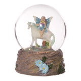 Puckator Snow Globe - Flower Fairy Riding Unicorn, Assorted