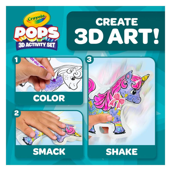 Crayola POPS 3D Inflatable Characters Activity Set - Unicorns