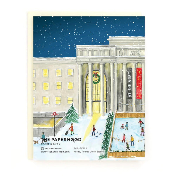 The Paperhood Toronto Boxed Holiday Cards 8pk Union Station