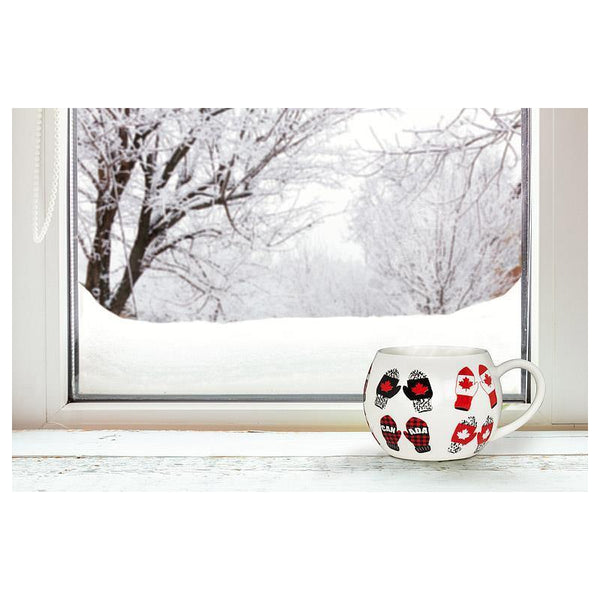 Abbott Stoneware Ball Mug 16oz Canada Mittens