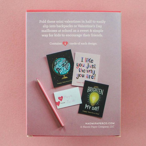Naomi Paper Co. Kids Mini Valentines Multipack 15pk Friendship