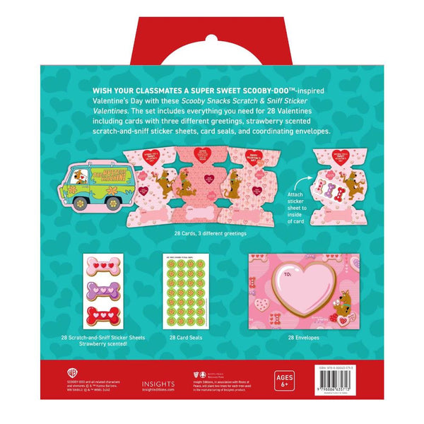Scooby-Doo: Scooby Snacks Scratch & Sniff Sticker Valentines 28pk