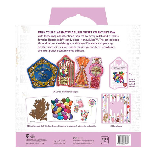 Harry Potter: Honeydukes Scratch & Sniff Sticker Valentines 28pk