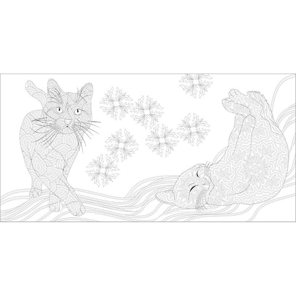 White Star Colouring Book - Relaxing Cats