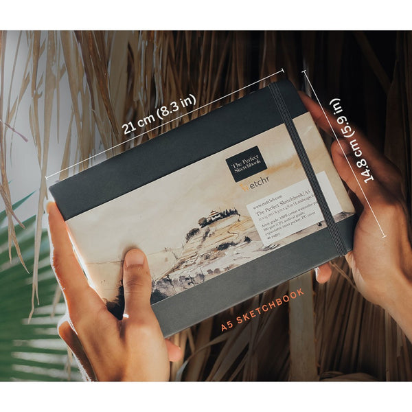 Etchr Perfect Sketchbook, A5 Landscape, Cold Pressed