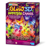 4M KidzMaker Glow 3D Butterfly Canvas Kit