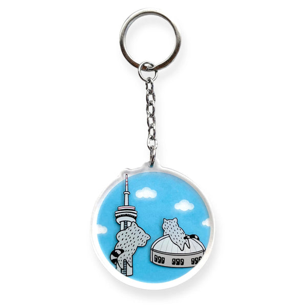 Crywolf Keychain - Toronto Raccoons Dome & Tower