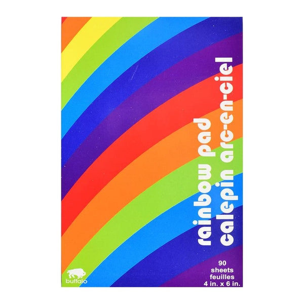 Buffalo Ruled Notepad 4"x6" Rainbow
