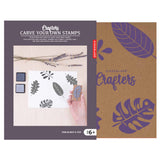 Kikkerland Crafters Carve Your Own Stamps DIY Block Printing Kit