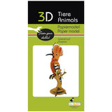 Fridolin 3D Animals Paper Model - Hoopoe Bird