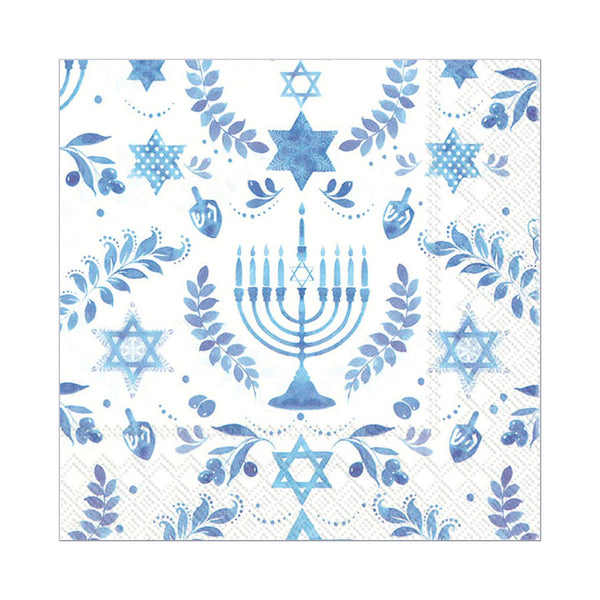 IHR Beverage Napkins 20pk Hanukkah