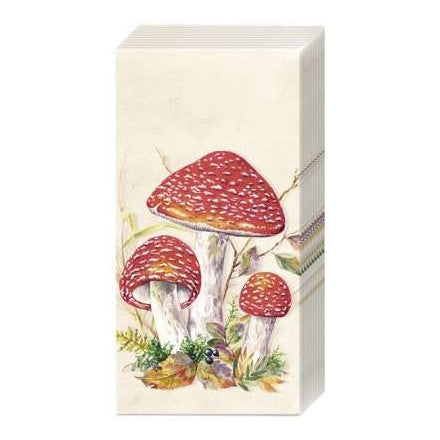 IHR Pocket Tissues 10pk Mushrooms