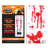 Fright Night Halloween Costume Accessory - Bloody Knee High Socks