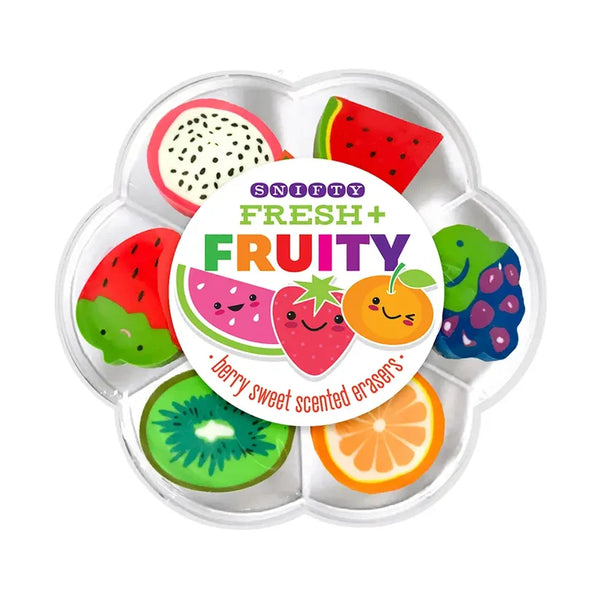Snifty Fresh & Fruity Scented Erasers 7pk