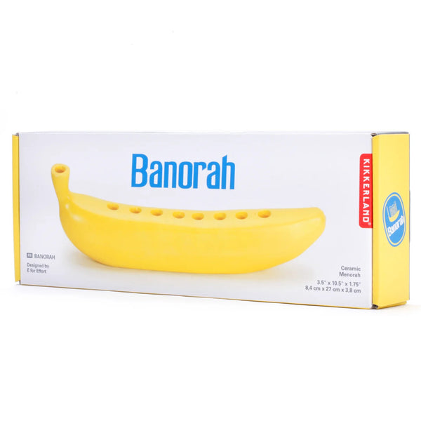 Kikkerland Banorah Ceramic Menorah