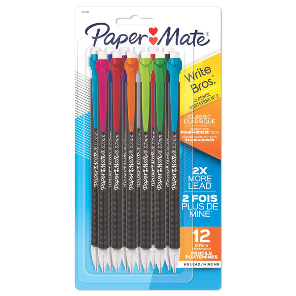 Paper Mate Write Bros. Classic Mechanical Pencils 12pk, HB, 0.7mm