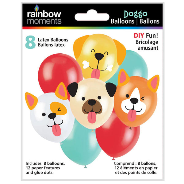 Rainbow Moments Balloons 8pk - Doggo DIY