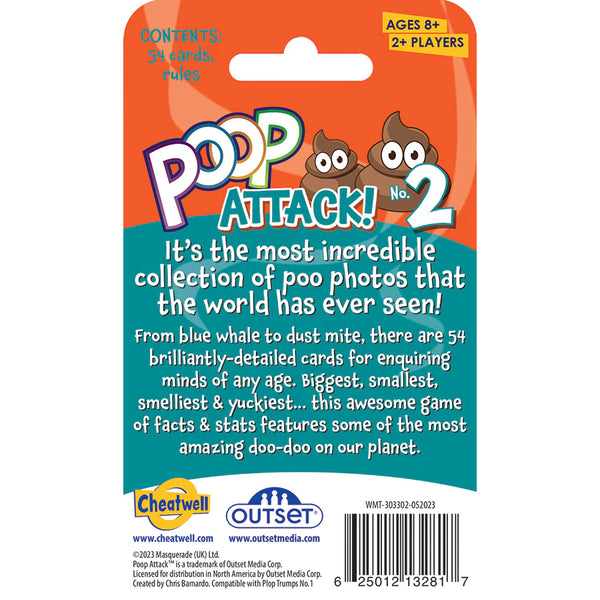 Outset Poop Attack 2 Card Game