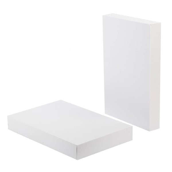 Paper Trendz Gift Boxes, Medium 2pk White