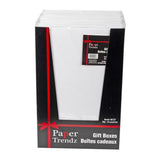 Paper Trendz Gift Boxes, Medium 2pk White