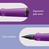 Lamy Safari Fountain Pen, Fine Nib - Special Edition Violet Blackberry