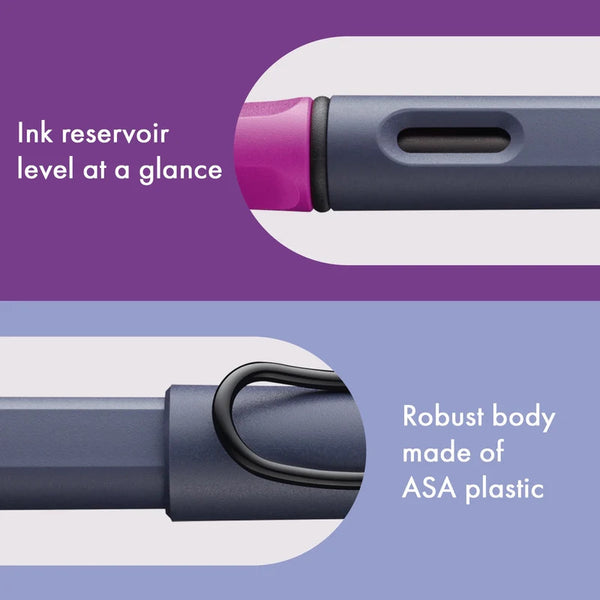 Lamy Safari Fountain Pen, Fine Nib - Special Edition Violet Blackberry