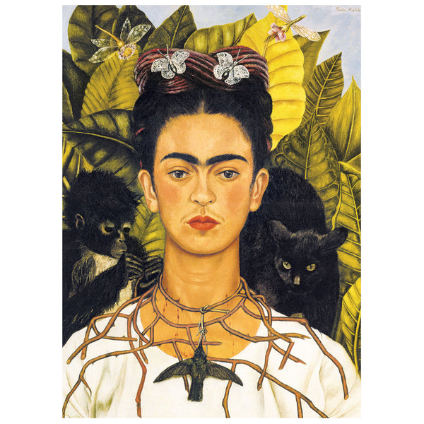 Eurographics 1000pc Puzzle - Frida Kahlo: Self-Portrait with Thorn Necklace